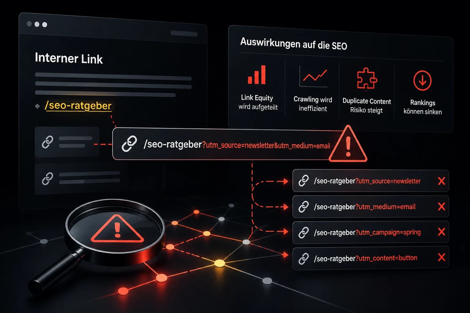 Tracking-Parameter in internen Links: So schaden sie der SEO