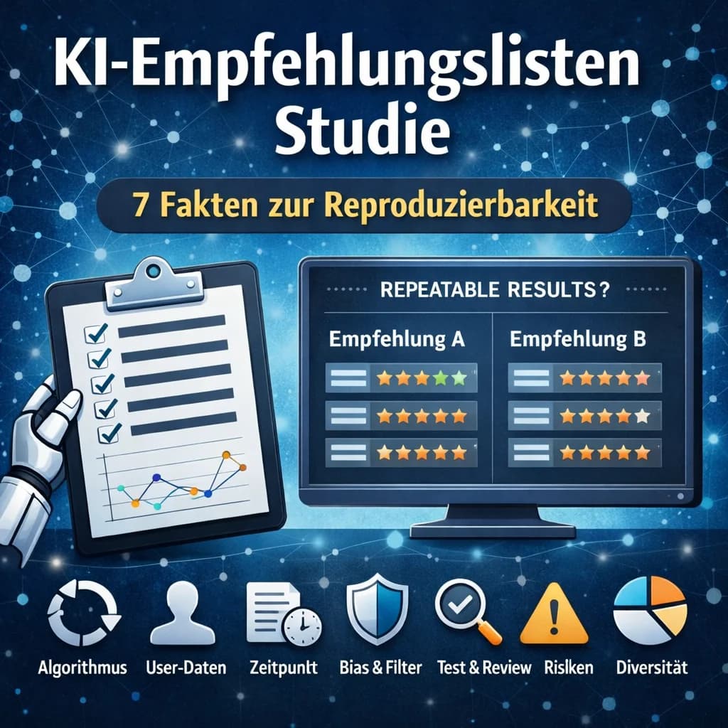 KI-Empfehlungslisten Studie: 7 Fakten zur Reproduzierbarkeit